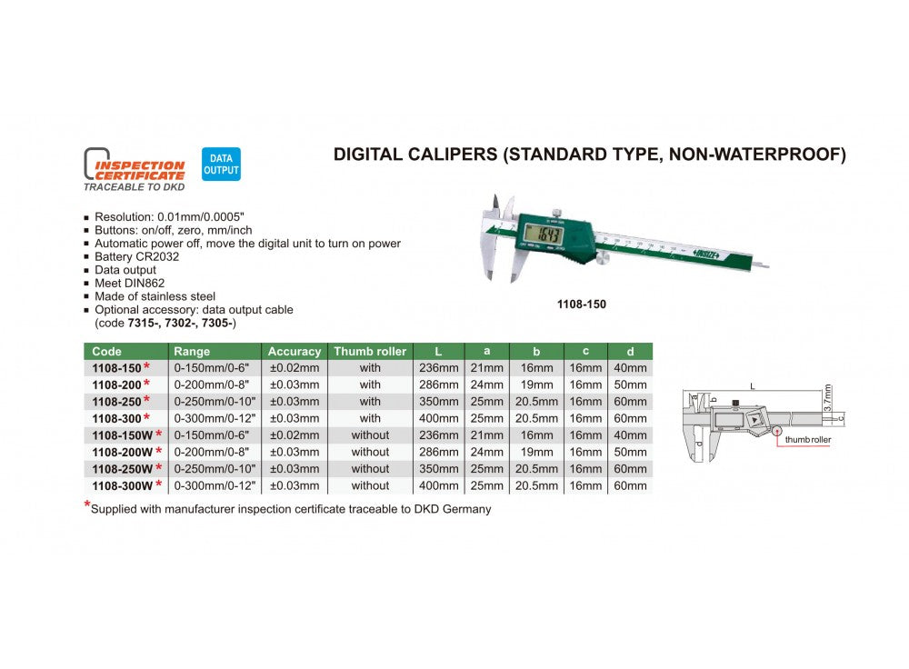 İnsize 200mm Dijital Kumpas 1108-200 4.005,00 TL İndirimli Fiyatıyla Satın Al İnsize 200mm Dijital Kumpas 1108-200 4.005,00 TL İndirimli Fiyatıyla Satın Al
