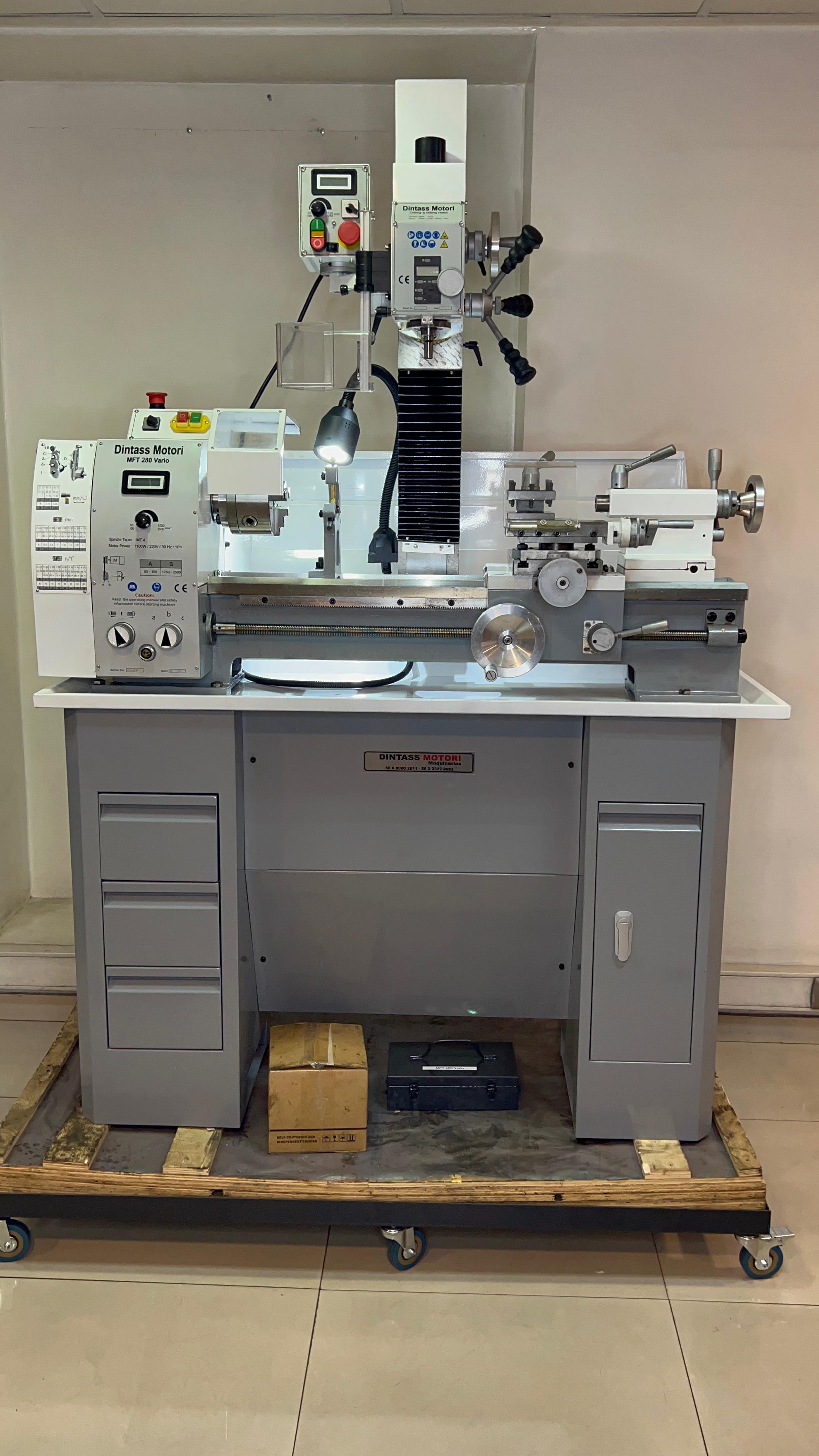 TORNO TALADRO FRESADOR DTM MFT280V - TORNO MULTIPROPOSITO