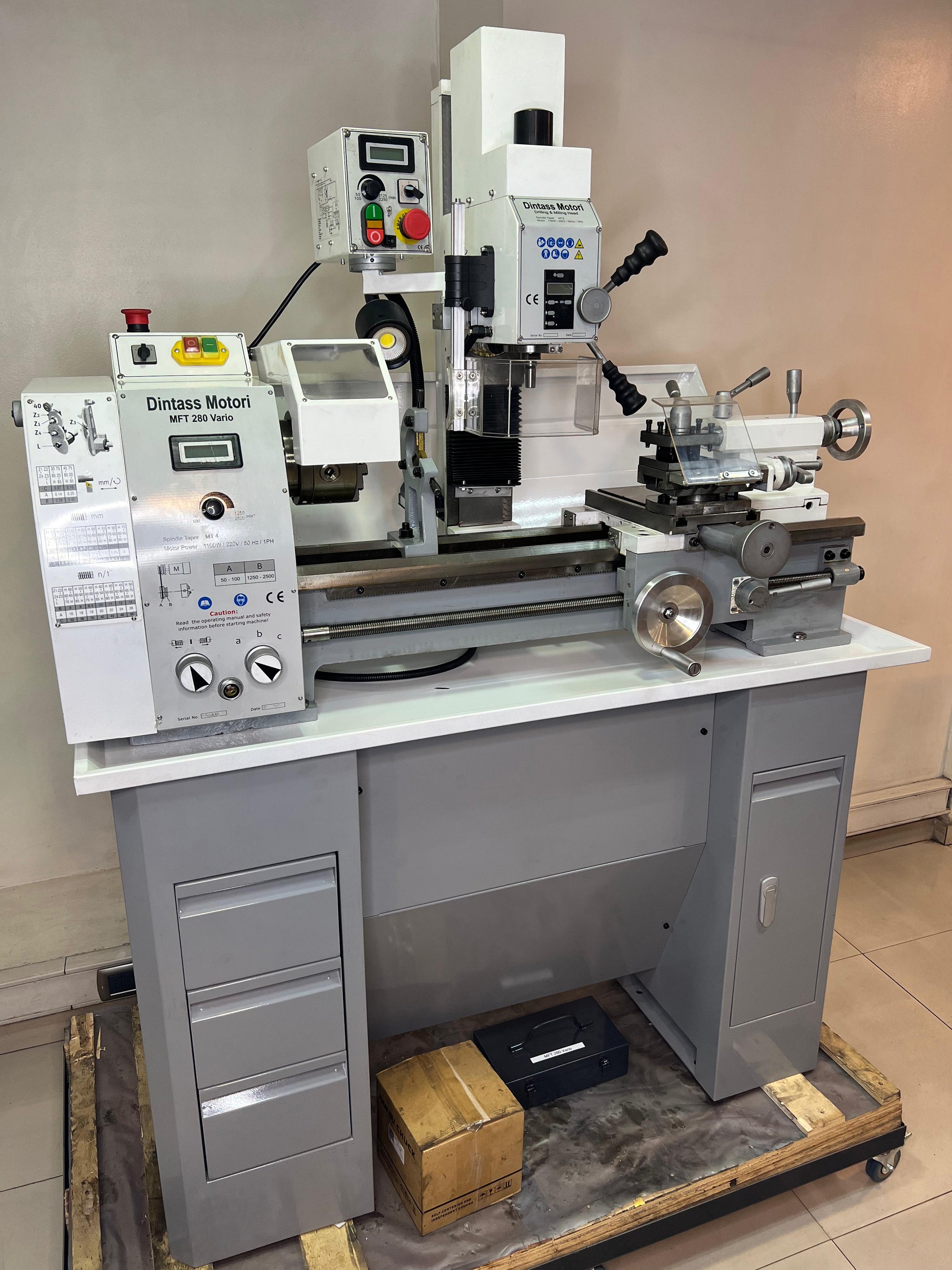 TORNO TALADRO FRESADOR DTM MFT280V - TORNO MULTIPROPOSITO