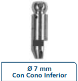 CABEZAL ESFERICO C/CONO 7 mm para Micromotor